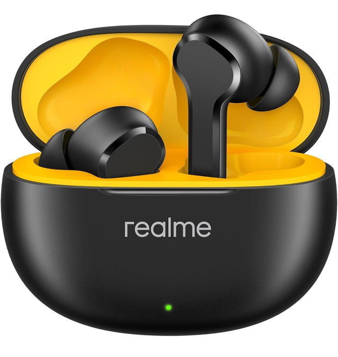 Realme Buds T110 with Ai Enc for Calls, Upto 38 Hours of Playback and Fast Charging Bluetooth in Ear Headset ( Black )