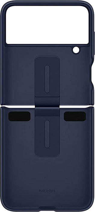 SAMSUNG Galaxy Z Flip 4 Silicone Cover with Ring-Navy
