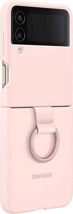 SAMSUNG Galaxy Z Flip 4 Silicone Cover with Ring-Pink