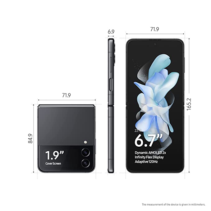 Samsung Galaxy Z Flip4 5G (Graphite, 8GB RAM, 128GB Storage) Without Watch offer