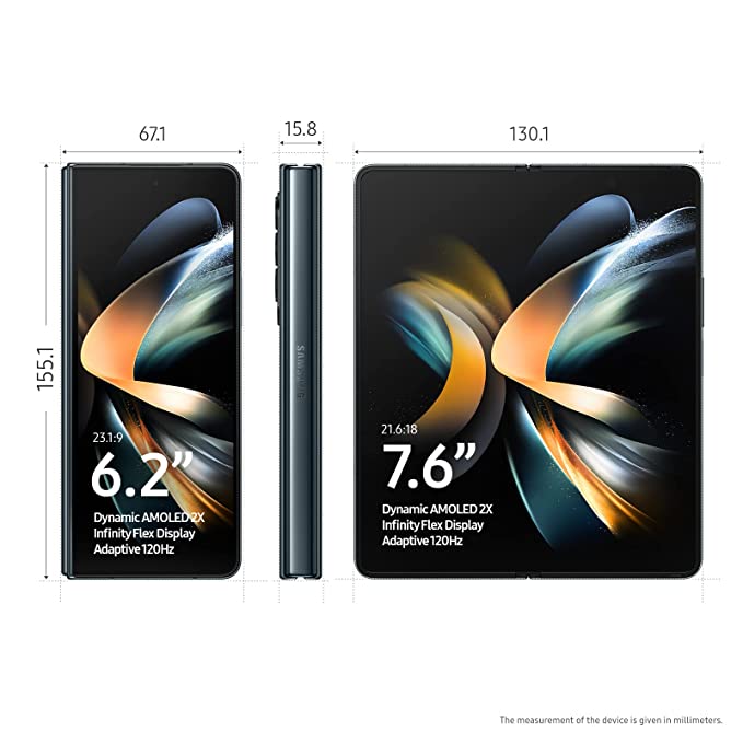 Samsung Galaxy Z Fold4 5G (Graygreen, 12GB RAM, 256GB Storage) Without watch offer
