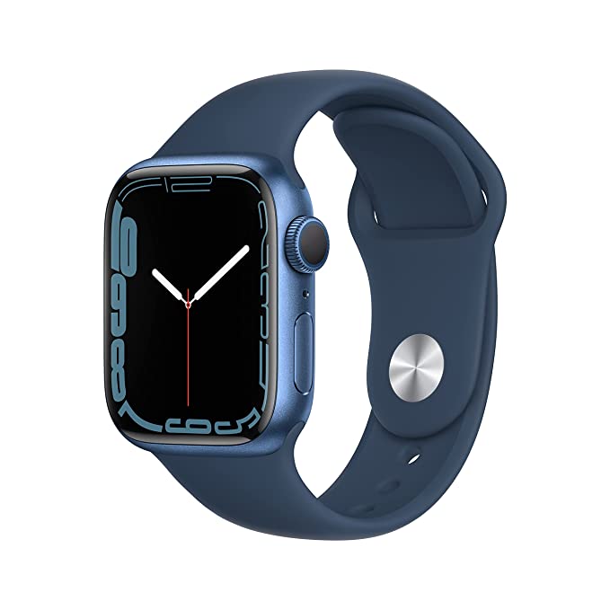 Apple Watch Series 7 Blue Aluminium Case Abyss Sport Band (GPS, 41mm)