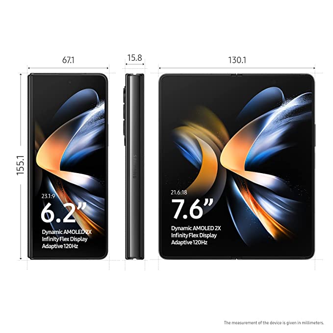 Samsung Galaxy Z Fold4 5G (Black, 12GB RAM, 256GB Storage) Without Watch offer